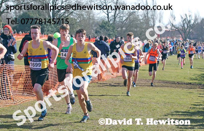 Boys under-15s Inter Counties Cross Country,  Cofton Park, Birmingham. Photo: David T. Hewitson/Sports for All Pics